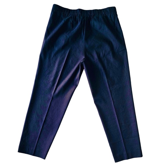 J. Jill Linen Stretch Pull On Pants color Navy Blue - Picture 2 of 11